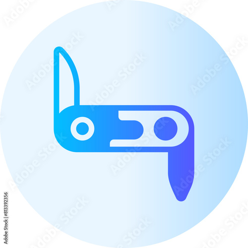 pocket knife gradient icon