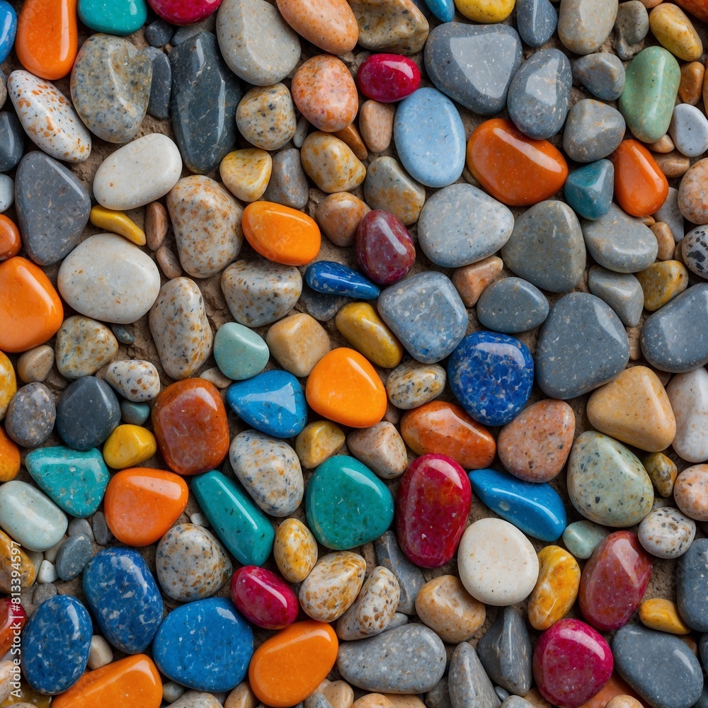 Beautiful colorful rocks on a beach. Beautiful colorful rocks on a beach.