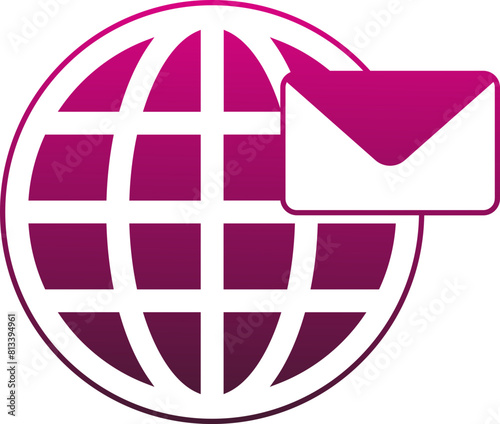 globe with symbol