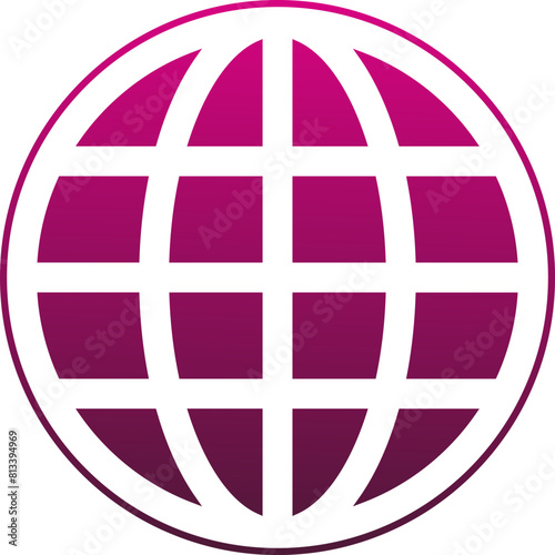 globe with icon