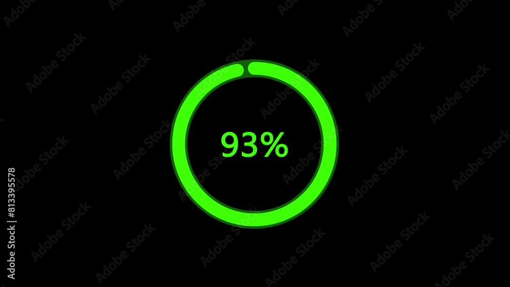 Status loading and upload circle animation green color with black background screen. Futuristic uploading progress circle effect. Computer cyberpunk loading screen. Status loading and upload circle animation green color with black background screen. Futuristic uploading progress circle effect. Computer cyberpunk loading screen.