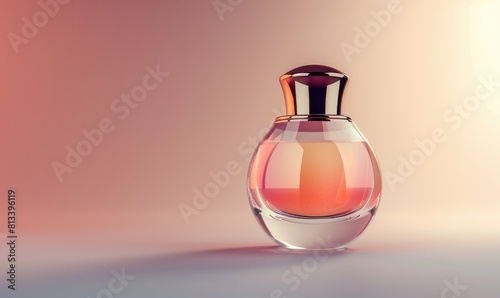 Blank cosmetics or perfume bottle