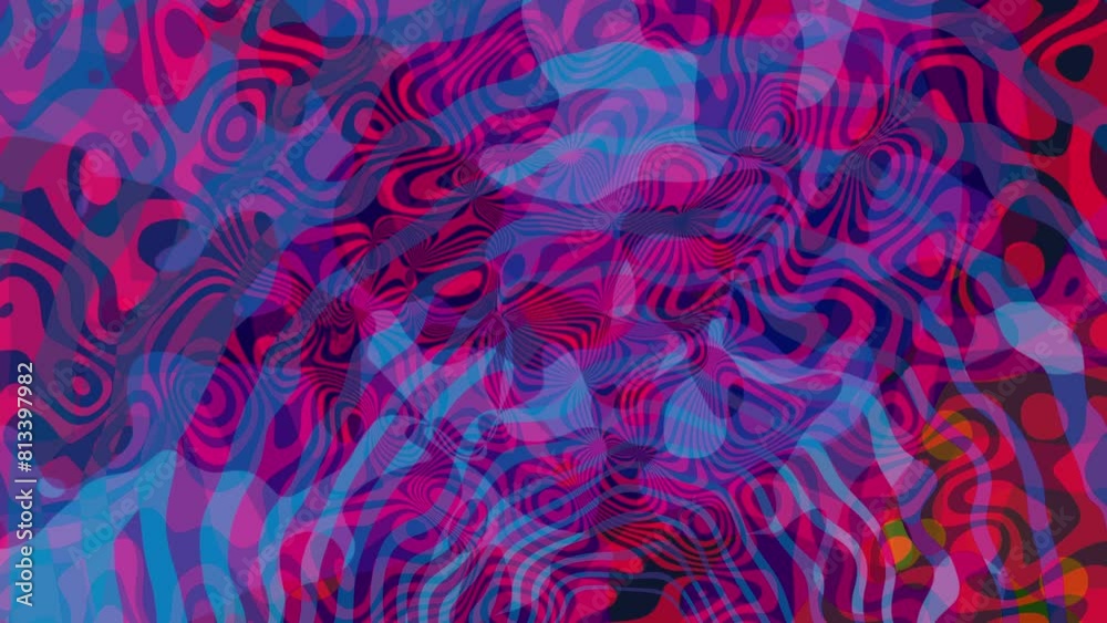 Psychedelic Retro Groove: Mesmerizing Fluid Motion in a Chaotic Red and Blue Background - Vintage Groovy Vibes: Captivating 60s 70s Motion Psychedelic Retro Groove: Mesmerizing Fluid Motion in a Chaotic Red and Blue Background - Vintage Groovy Vibes: Captivating 60s 70s Motion