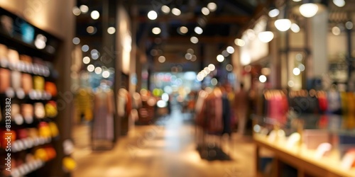 Wallpaper Mural Beautiful blurred background of a store, trendy shop design Torontodigital.ca