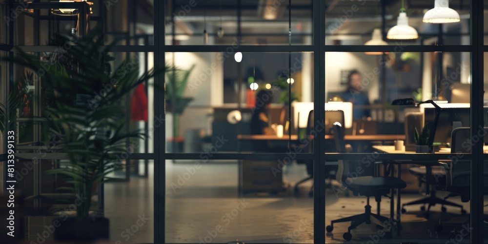 Beautiful blurred background of a light modern office interior with beautiful lighting. blurred background of an open space in the business center. Beautiful blurred background of a light modern office interior with beautiful lighting. blurred background of an open space in the business center.