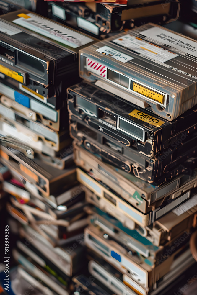  Vintage VHS Tapes Reflecting Nostalgia, Era Before Streaming and DIY Home Recordings