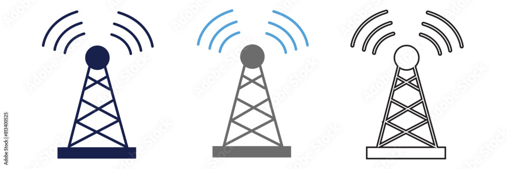 Radio tower icon. Vector. Radio tower icon. Vector.