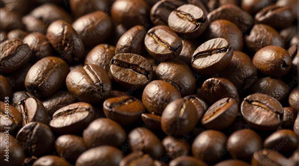 Fototapeta premium Coffee beans background