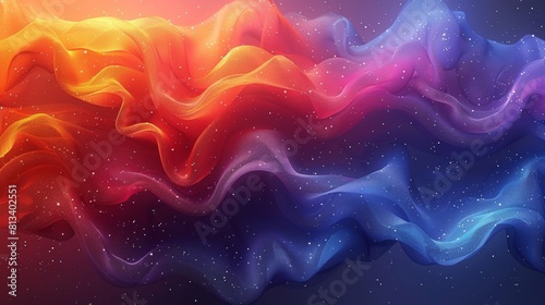An abstract vibrant gradient background modern. A minimalist cover template with shapes, color and liquid color. This graphic design is suitable for social media, idol posters, and photo frames. photo