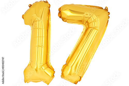 Gold numbers '17' isolated on white background.png