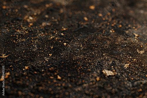 Close-up of sandy soil, showcasing intricate textures and grains