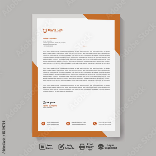 Vector Contemporary template for business and corporate letterhead