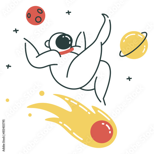 Astronaut in space