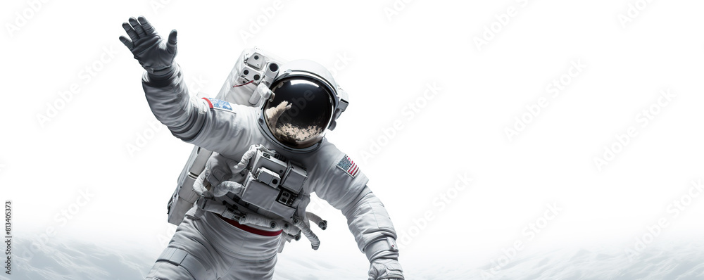 Astronaut Suit Man Waving Astronaut Suit Man Waving