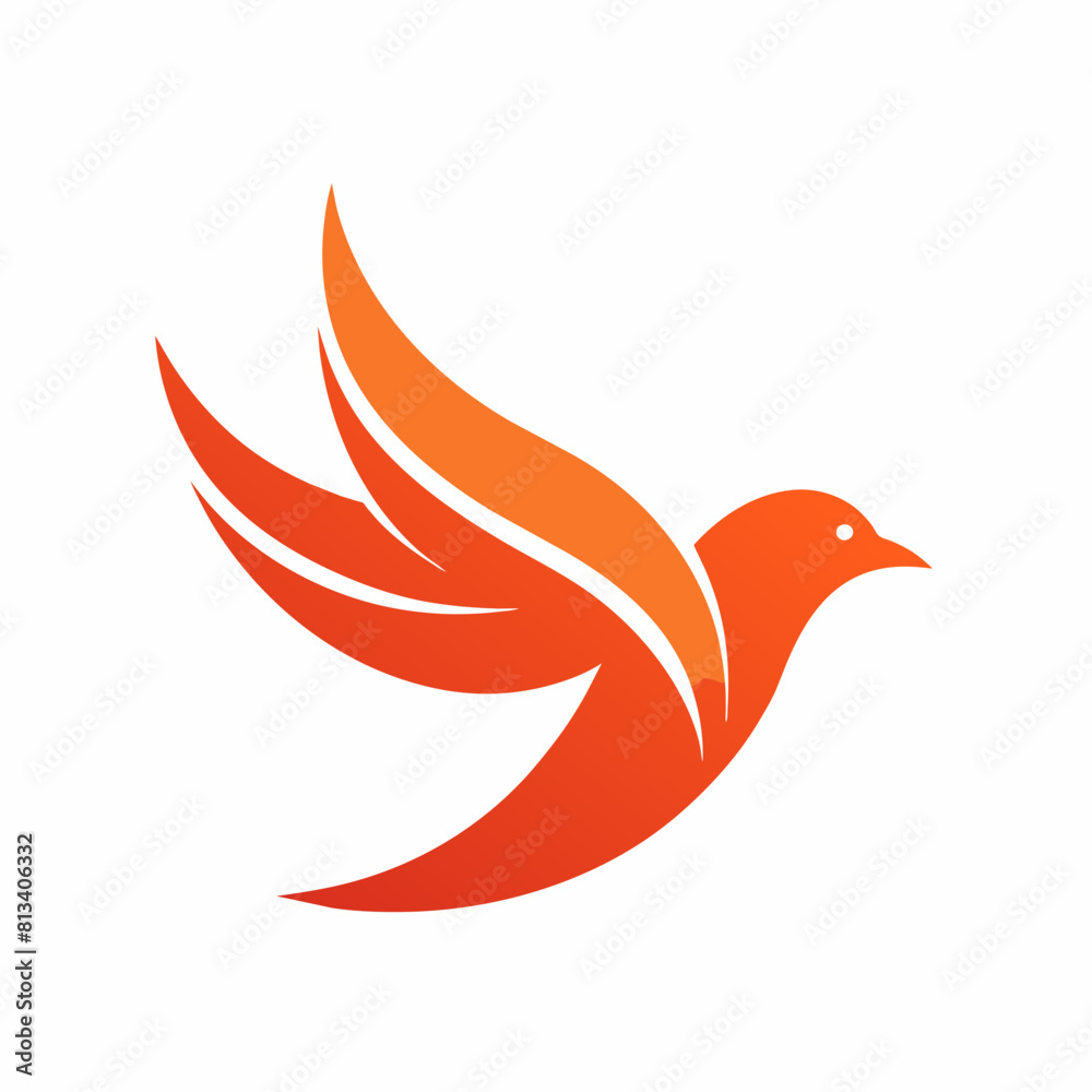 Obraz premium A flying bird logo icon