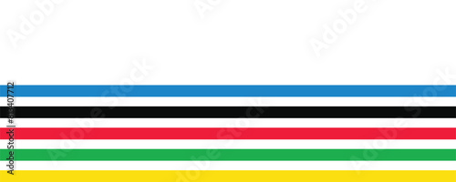 Olympics games straight lines isolated on white artboard. 123