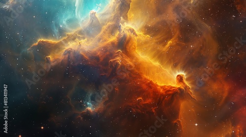 an image of a nebula with stars in the background