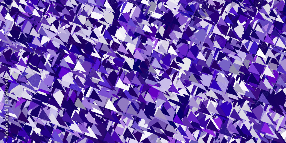 Light purple, pink vector template with triangle shapes.