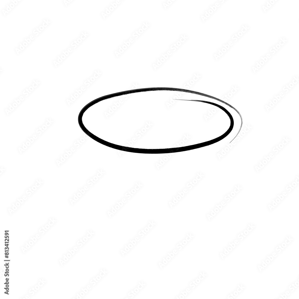 Hand drawn black circle and ovals. Highlight circle frames. Ellipses in doodle style. Vector illustration isolated on transparent background Hand drawn black circle and ovals. Highlight circle frames. Ellipses in doodle style. Vector illustration isolated on transparent background