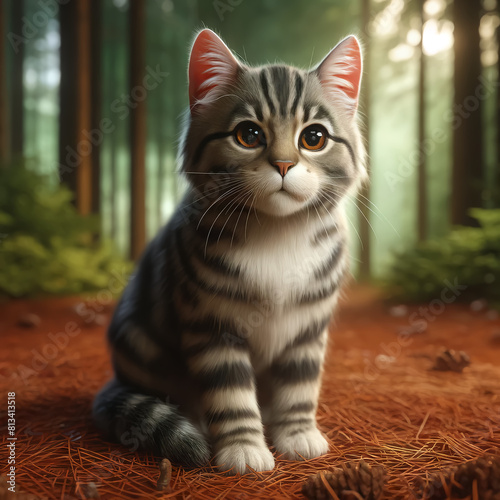 portrait of a cat（Generative AI）