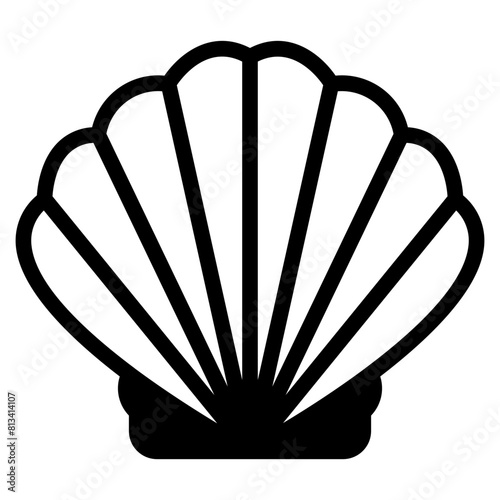 Seashell / shellfish icon for apps and websites