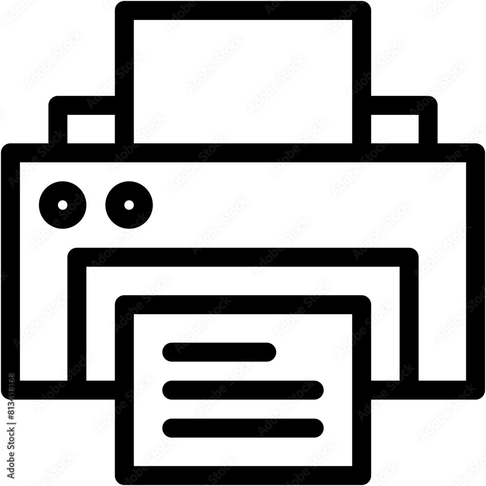 Vector Icon Device, print, printer, supplies Vector Icon Device, print, printer, supplies