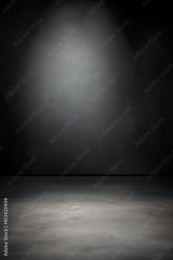 Spotlit empty room with textured background Spotlit empty room with textured background