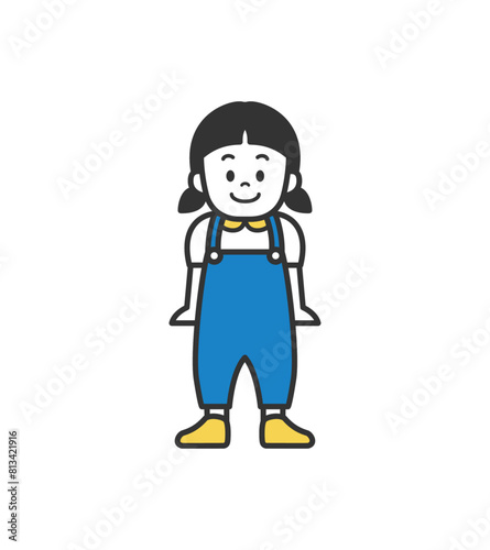 幼い女の子のイラスト