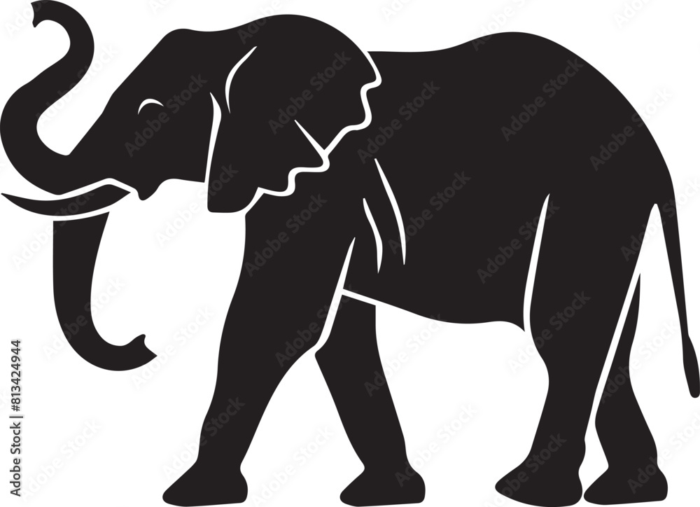 Obraz premium elephant cartoon isolated on white