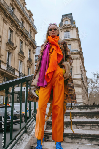 Color charm on a Parisian muse