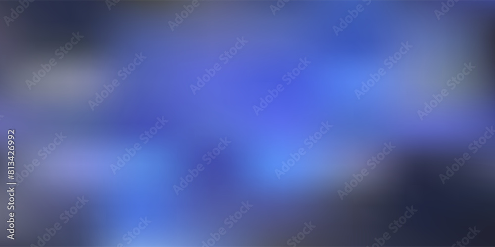 Obraz premium Dark blue vector gradient blur layout.