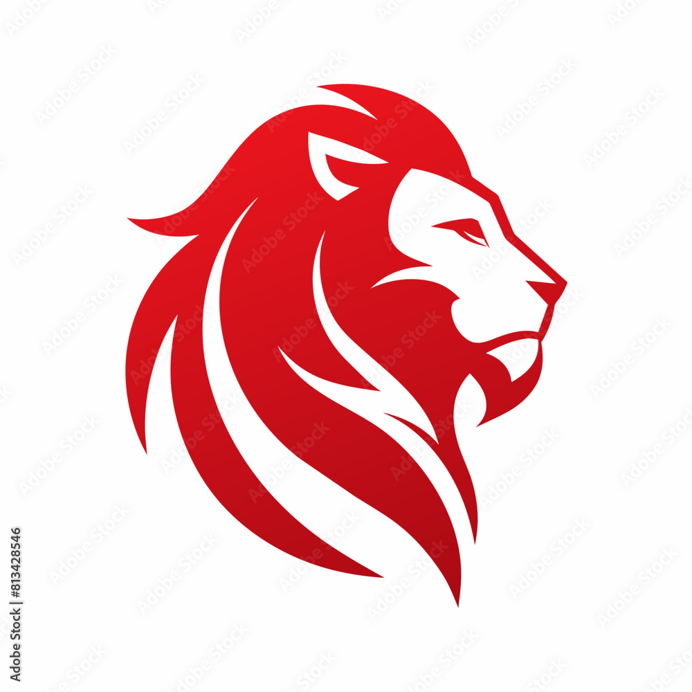 A lion's head logo icon A lion's head logo icon
