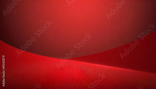 red room A deep red space. Plain material. layout.