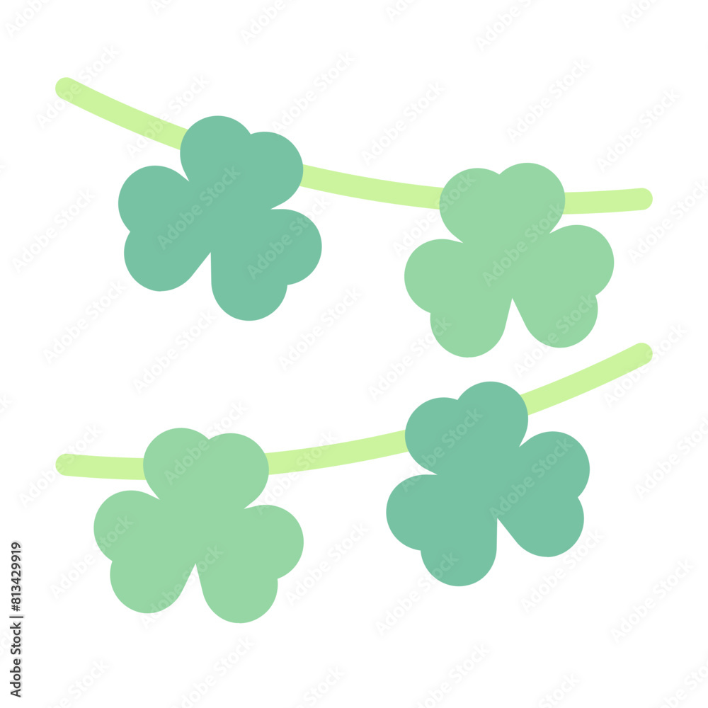 Fototapeta premium Garland Icon With Flat Color Style 