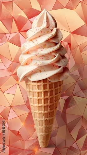 Textured Ice Cream Cone Set...