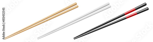 Set of chopsticks cut out