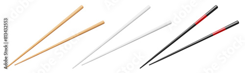 Set of chopsticks cut out