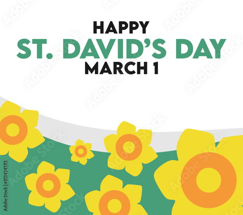 happy st david's day with some plants