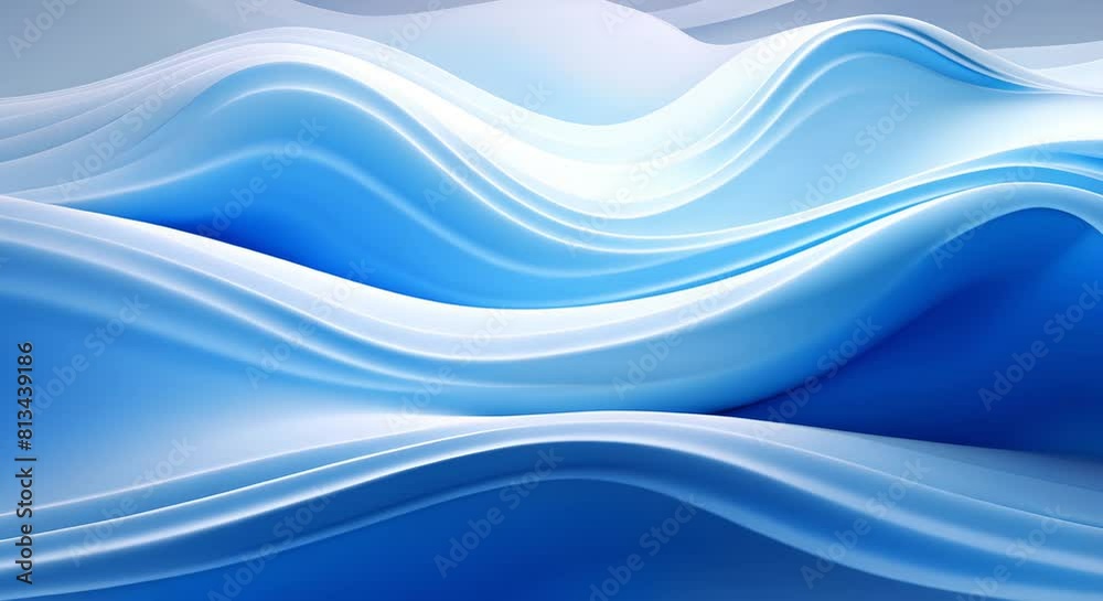 Calming sound waves visualized in a serene blue, realistic 3D minimal, Calming sound waves visualized in a serene blue, realistic 3D minimal,