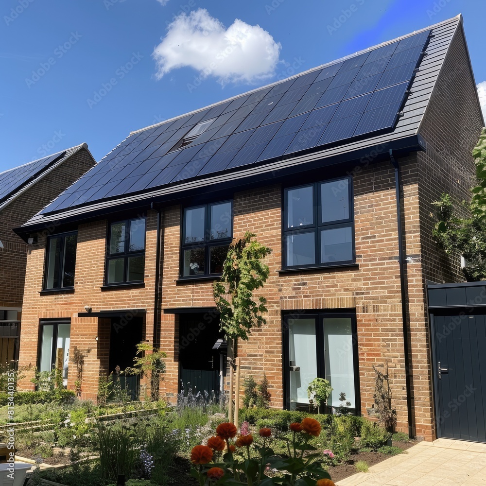 Sustainable Power Integration: Black Samsung Solar Panels on UK Terraced House Sustainable Power Integration: Black Samsung Solar Panels on UK Terraced House