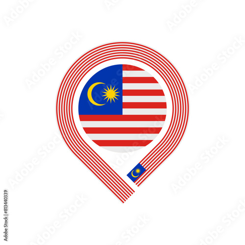 map pin icon of malaysia flag. vector illustration isolated on white background Free Download map pin icon of malaysia flag. vector illustration isolated on white background - GFXLoad