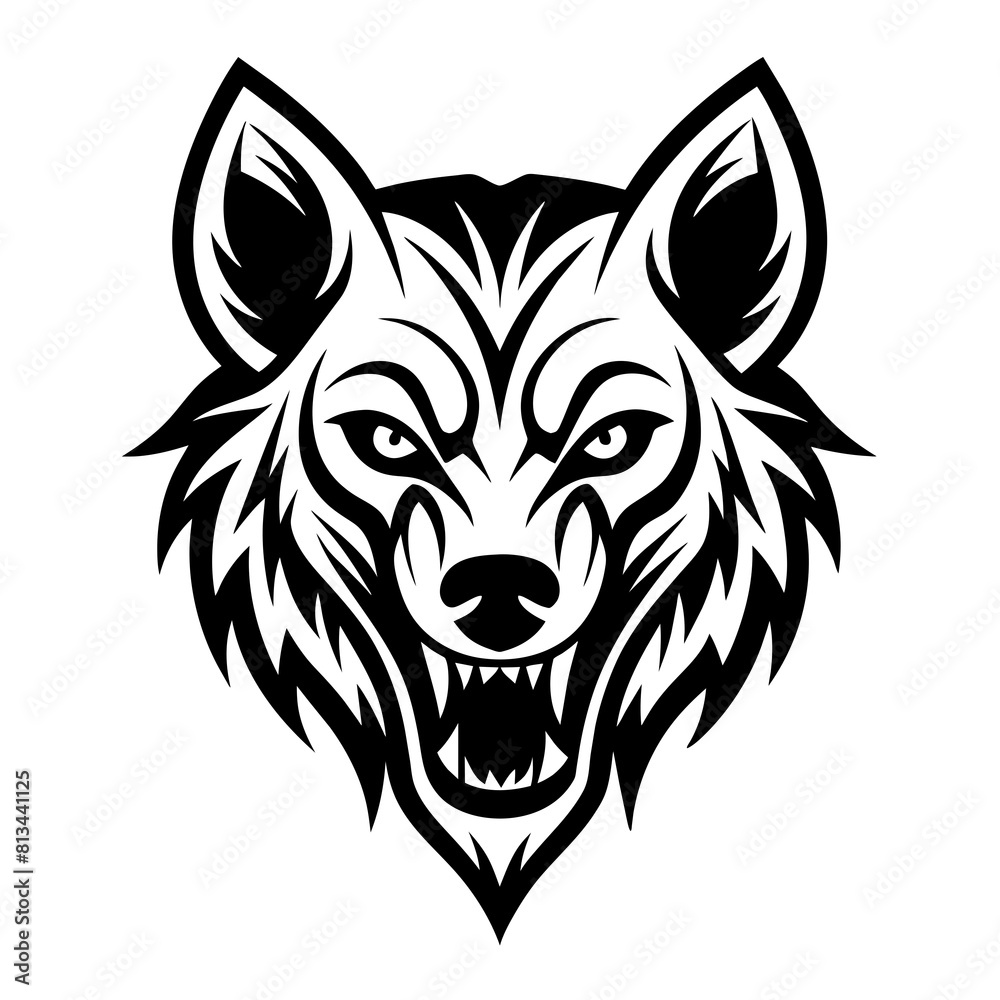 Wolf head vector illustration. This is an editable file.
Wolf head vector illustration. This is an editable file.
