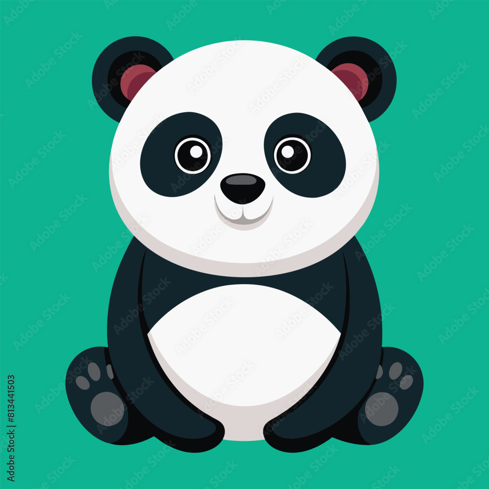 Cute panda bear avatar, cartoon, illustration, vector art Cute panda bear avatar, cartoon, illustration, vector art