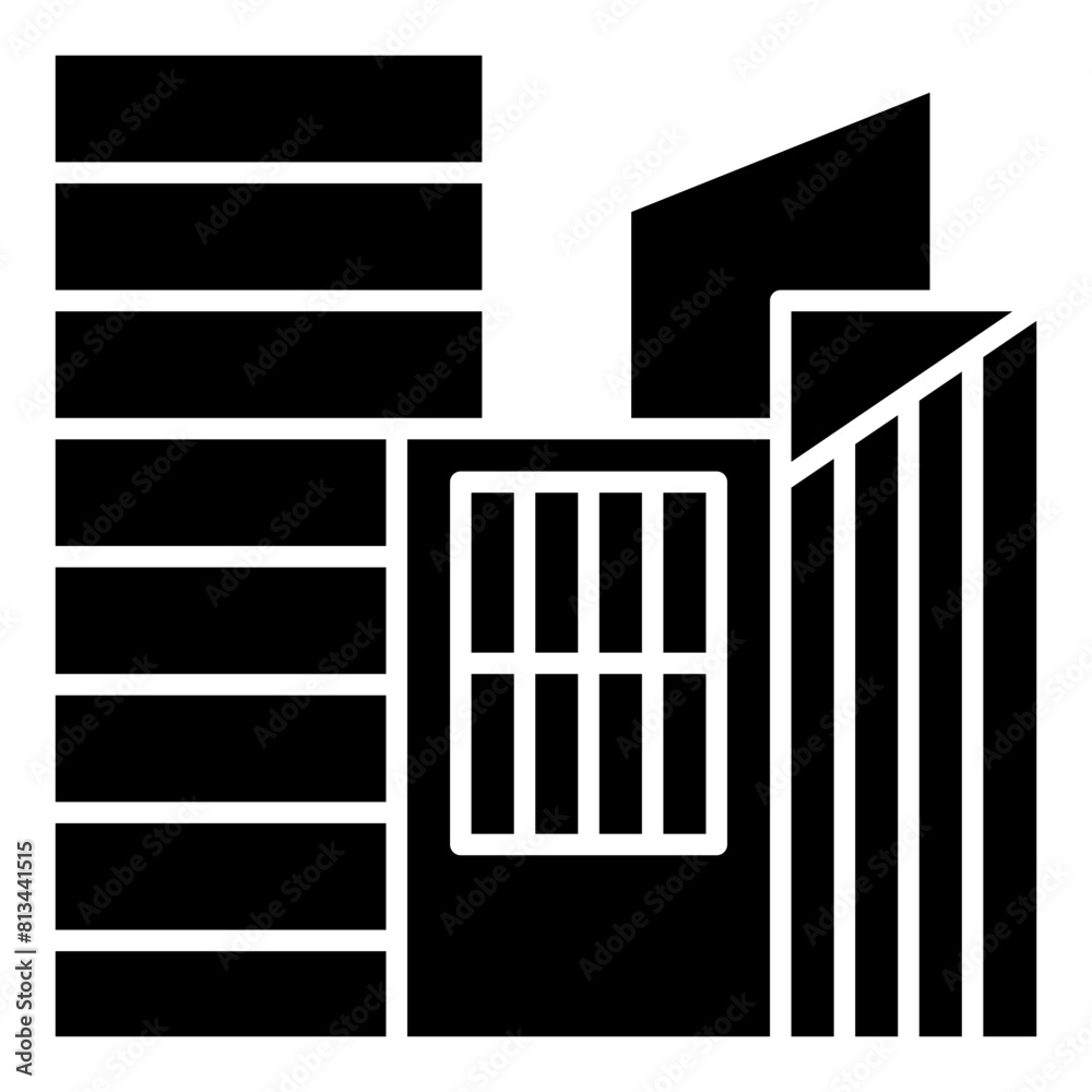 Vector Icon building, office, architecture, skyline, city Vector Icon building, office, architecture, skyline, city