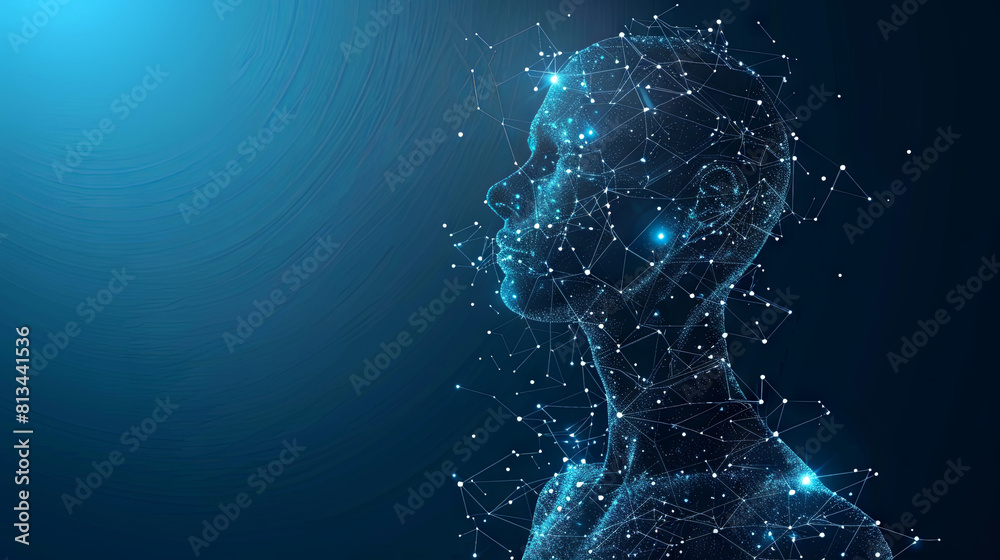 Abstract polygonal human body Abstract polygonal human body