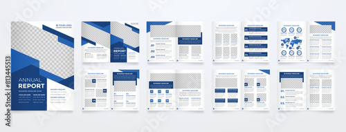 minimalist business brochure template with simple style and modern layout