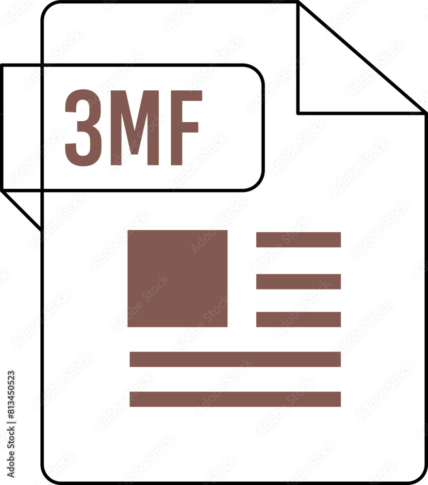 3MF Icon Sea Greenthick outline 3MF Icon Sea Greenthick outline