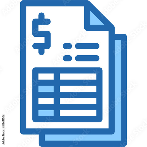 Vector Icon invoice, payment, reciept, money, bill sheet