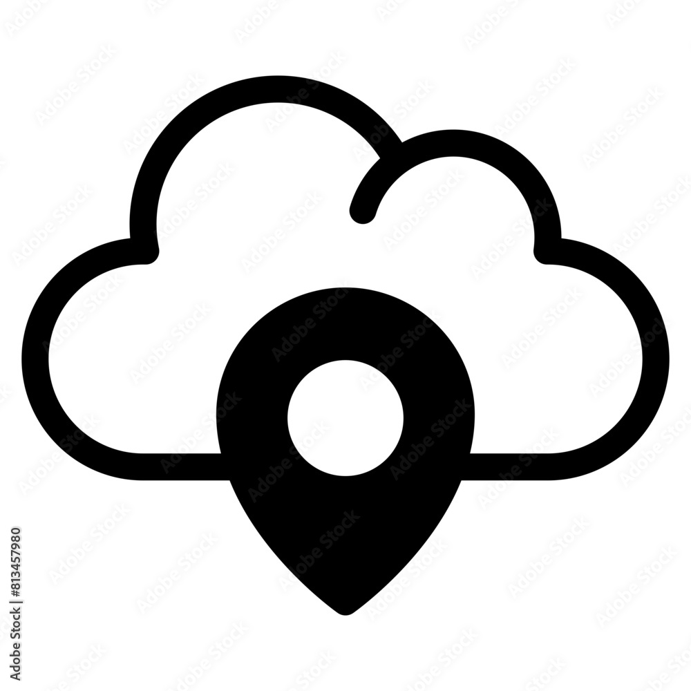 loation, cloud, Cloud Service, networking, information technology Icon loation, cloud, Cloud Service, networking, information technology Icon
