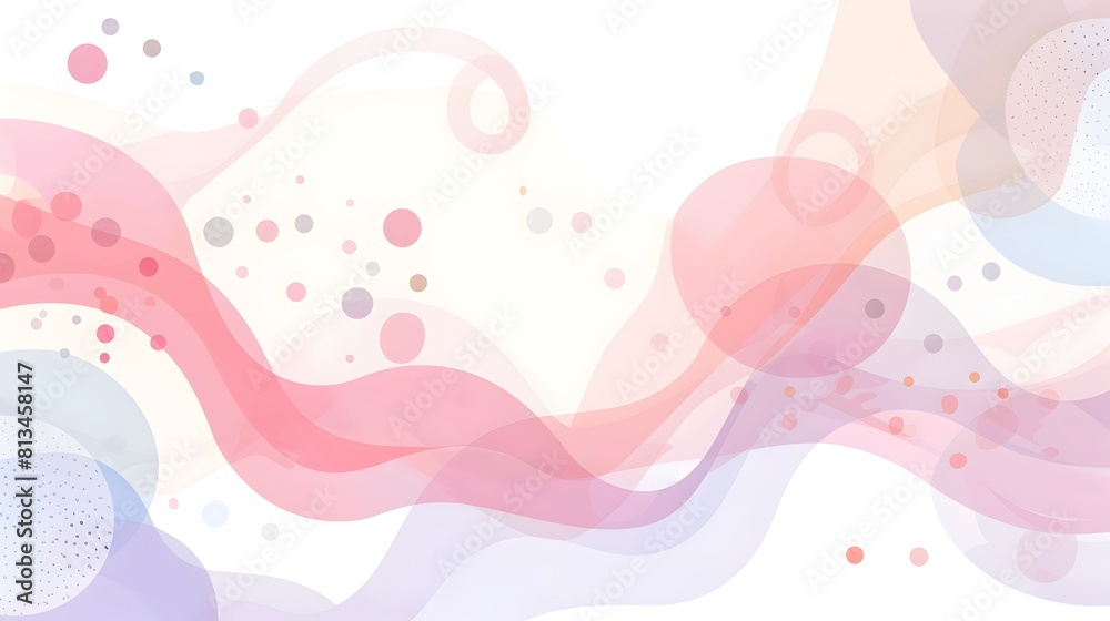 Soft Flowing Pastel Geometric Shapes in Abstract Minimalist Composition with Centered Placement and Negative Space Soft Flowing Pastel Geometric Shapes in Abstract Minimalist Composition with Centered Placement and Negative Space